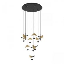Dracera oprawa wisząca 10xled czarno/złota
